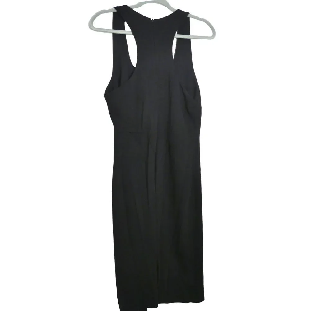 Boston Proper Women's Black Stretch Bodycon Dress Size 12 Cocktail Party - Picture 2 of 7